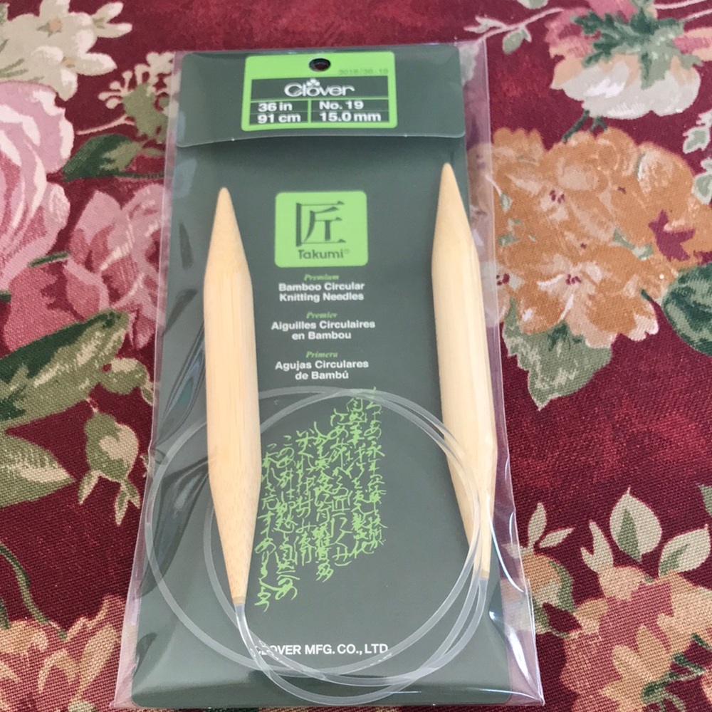 NWT Takumi Bamboo Circular Knitting Needles